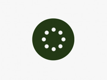 Шлиф Круг VX-Green, 125мм, 8 Отверстий, P280